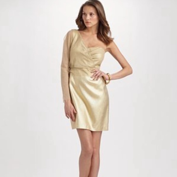 Elie Tahari Dresses & Skirts - CLOSET CLOSING ELIE TAHARI Shimmer One Shoulder Dress